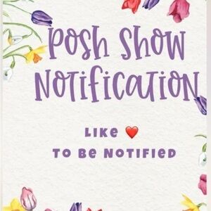 Floral Posh Show Notification Sign